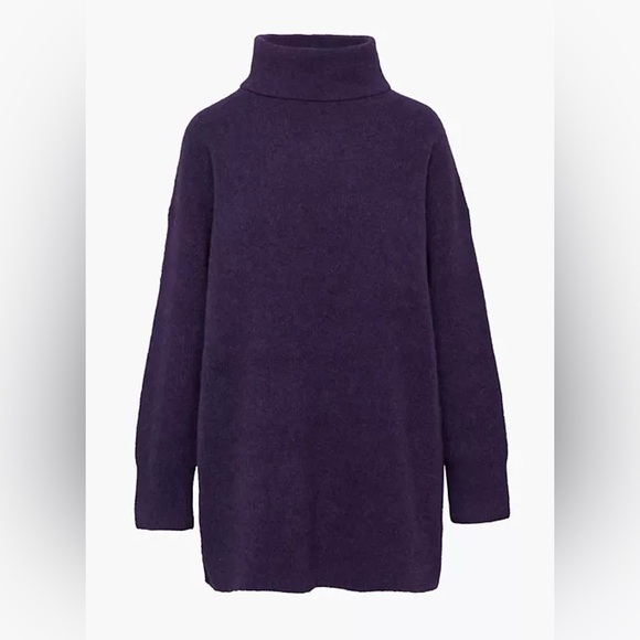 Babaton Dresses & Skirts - Babaton 1-01 Purple 100% Heavy Gauge Merino Sweater Dress Size 2 (Medium)